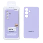 قاب سیلیکونی پاک کنی اورجینال Master Quality مدل Samsung Galaxy S25 FE - یاسی (پک دار)