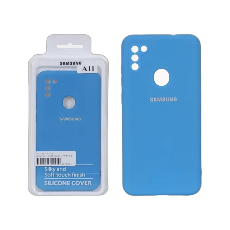 قاب نیو سیلیکون محافظ لنزدار RFF مدل Samsung Galaxy A11 / M11 - آبی (پک دار) - تصویر 2