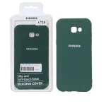 قاب نیو سیلیکون محافظ لنزدار RFF مدل Samsung Galaxy A720 / A7 (2017) - سبز (پک دار)