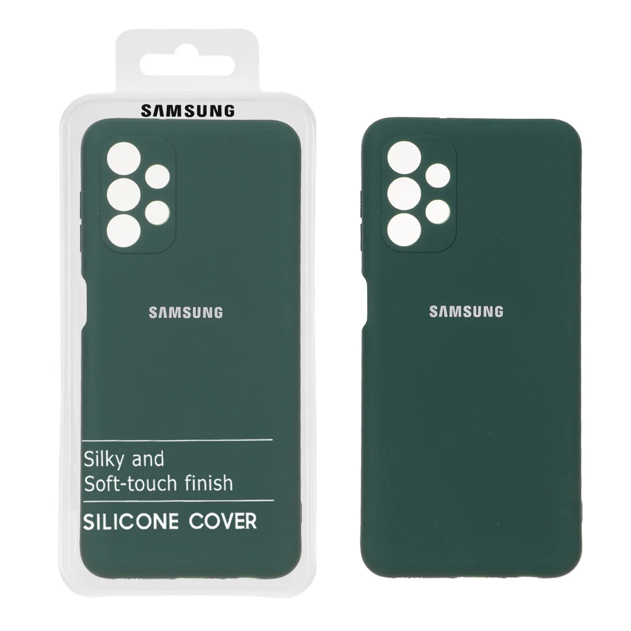 19178-1627696-1 قاب نیو سیلیکون محافظ لنزدار RFF مدل Samsung Galaxy A13 4G - سبز (پک دار) - تصویر 1