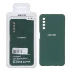 قاب نیو سیلیکون محافظ لنزدار RFF مدل Samsung Galaxy A750 / A7 (2018) - سبز (پک دار)