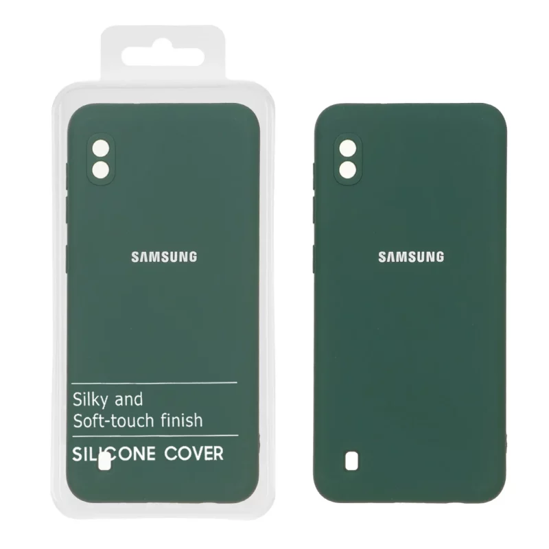 قاب نیو سیلیکون محافظ لنزدار RFF مدل Samsung Galaxy A10 / M10 - سبز (پک دار) - تصویر 2