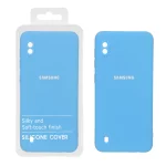 قاب نیو سیلیکون محافظ لنزدار RFF مدل Samsung Galaxy A10 / M10 - آبی (پک دار)