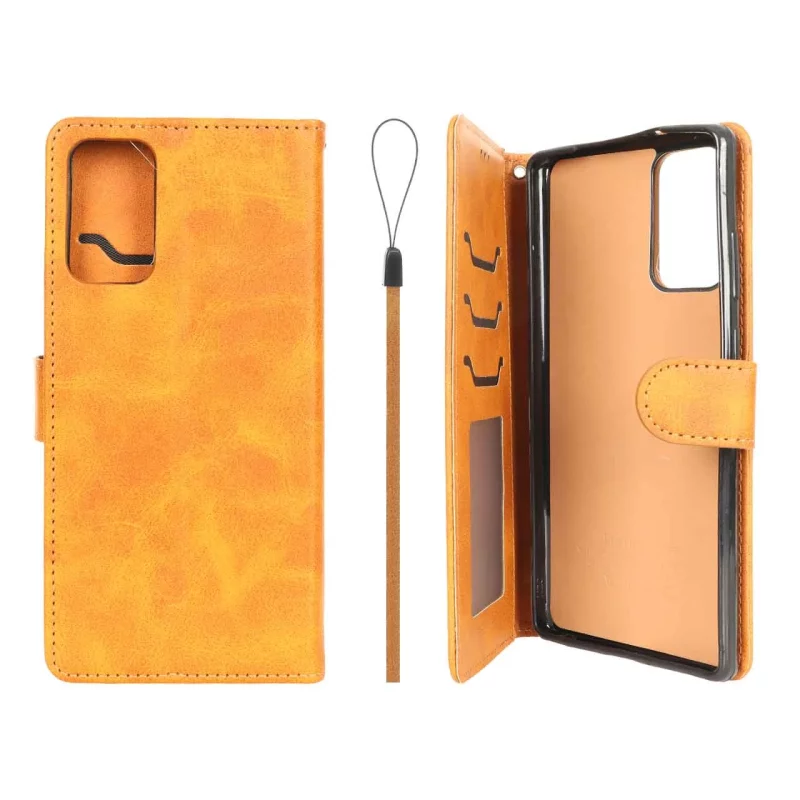 کیف موبایل مگنتی درجه یک داخل خز MNC Plus مدل Samsung Galaxy Note20 - عسلی - تصویر 2