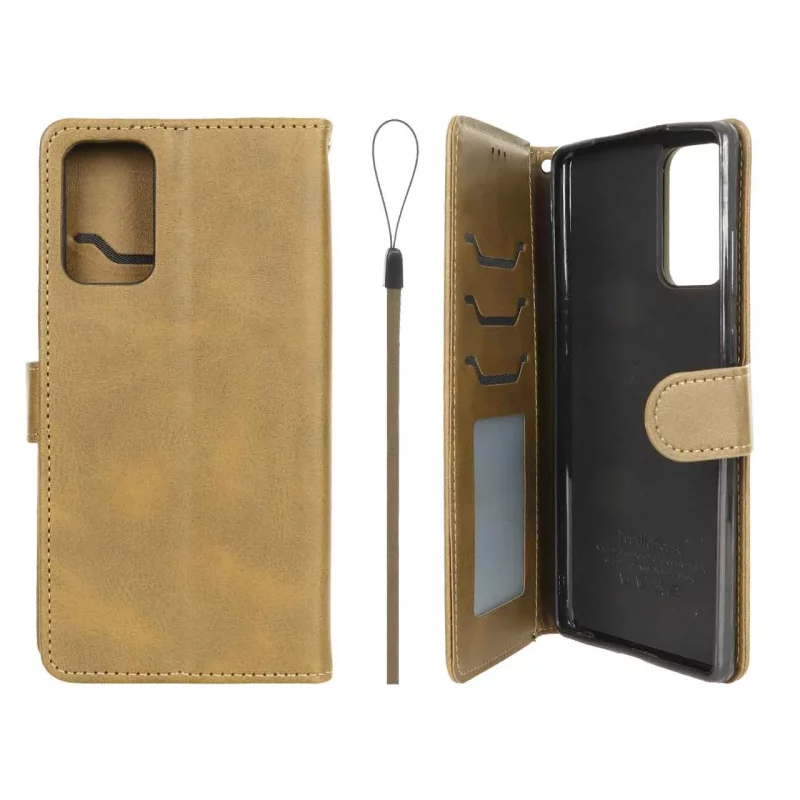کیف موبایل مگنتی درجه یک داخل خز MNC Plus مدل Samsung Galaxy Note20 - سبز زیتونی - تصویر 2
