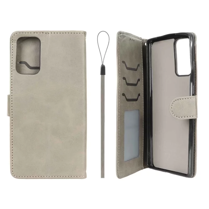 کیف موبایل مگنتی درجه یک داخل خز MNC Plus مدل Samsung Galaxy Note20 - خاکستری - تصویر 2