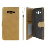 کیف موبایل مگنتی درجه یک داخل خز MNC Plus مدل Samsung Galaxy J7 (2015) / J700 - سبز زیتونی