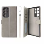 کیف موبایل مگنتی درجه یک داخل خز MNC Plus مدل Samsung Galaxy S22 Ultra - خاکستری