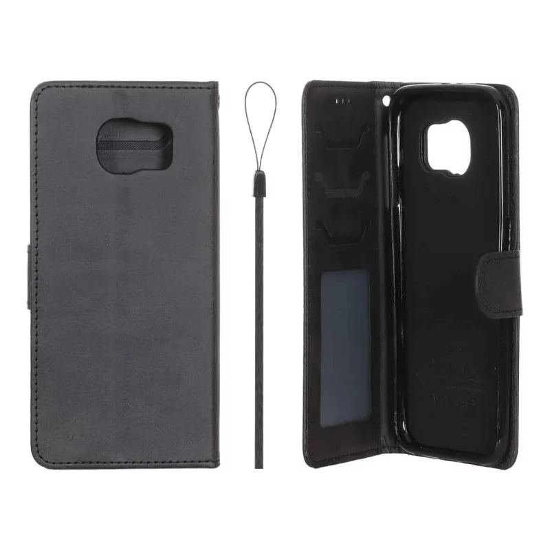 کیف موبایل مگنتی درجه یک داخل خز MNC Plus مدل Samsung Galaxy S6 - مشکی - تصویر 2