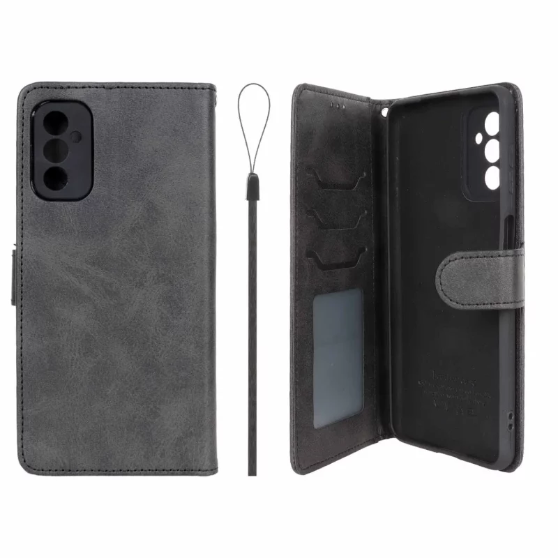 کیف موبایل مگنتی درجه یک داخل خز MNC Plus مدل Samsung Galaxy M52 - مشکی - تصویر 2