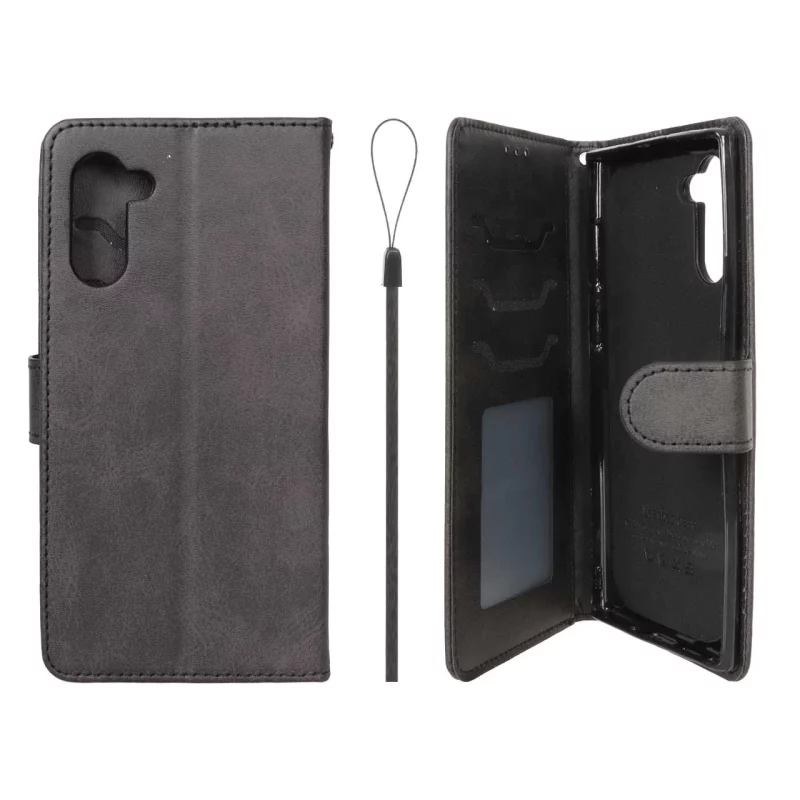 کیف موبایل مگنتی درجه یک داخل خز MNC Plus مدل Samsung Galaxy Note 10 - مشکی - تصویر 2