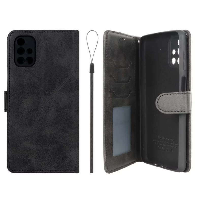 کیف موبایل مگنتی درجه یک داخل خز MNC Plus مدل Samsung Galaxy M51 - مشکی - تصویر 2