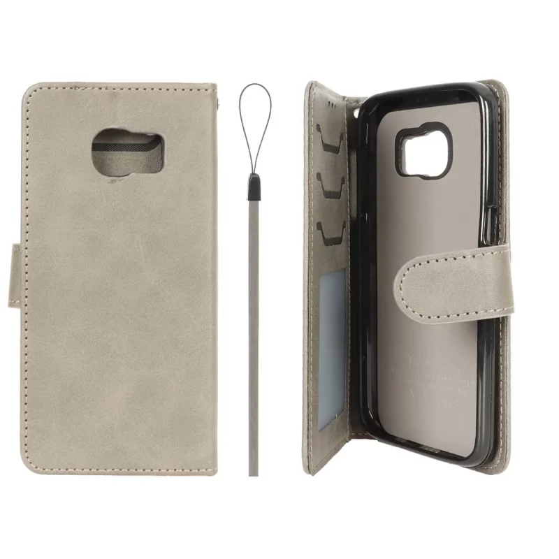 کیف موبایل مگنتی درجه یک داخل خز MNC Plus مدل Samsung Galaxy S7 - خاکستری - تصویر 2