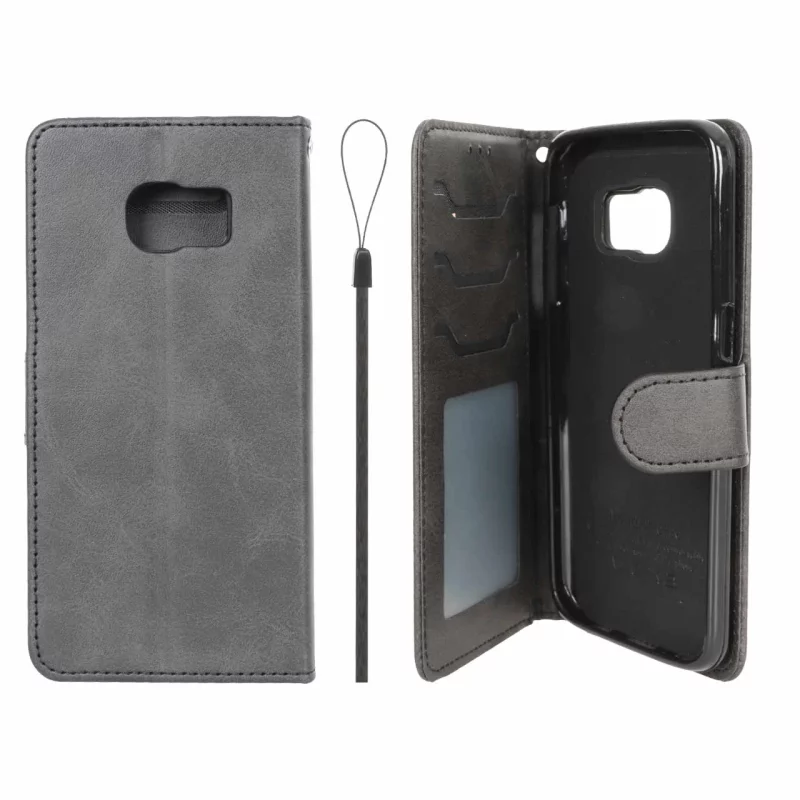 کیف موبایل مگنتی درجه یک داخل خز MNC Plus مدل Samsung Galaxy S7 - مشکی - تصویر 2