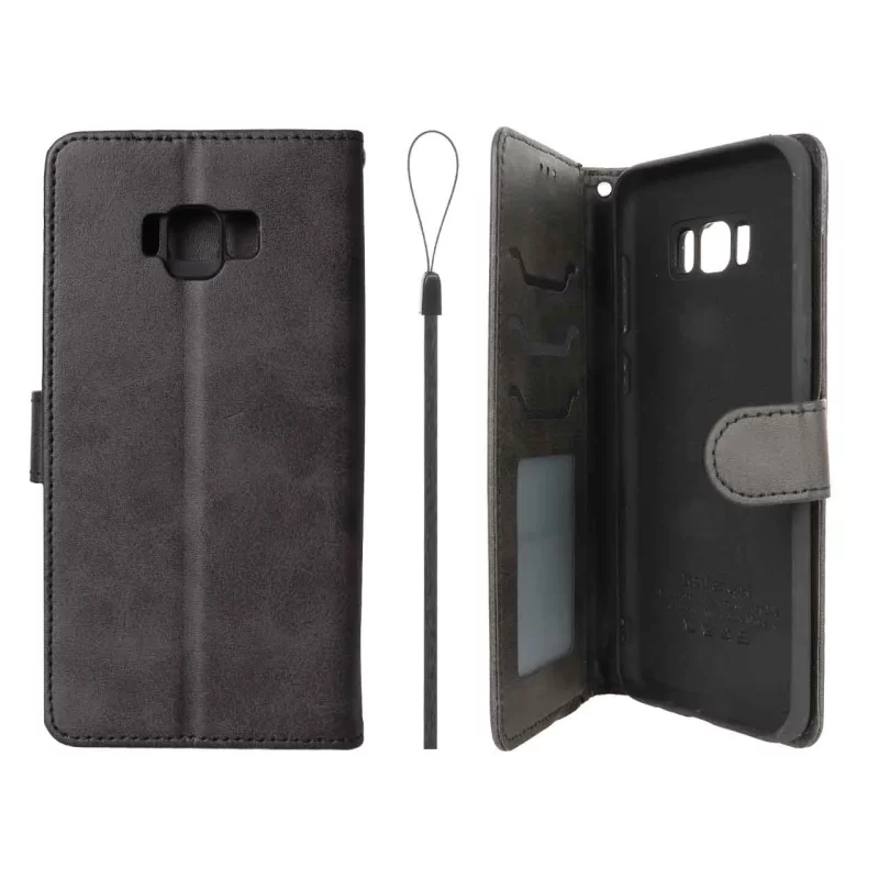 کیف موبایل مگنتی درجه یک داخل خز MNC Plus مدل Samsung Galaxy S8 Plus - مشکی - تصویر 2
