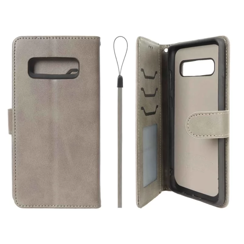 کیف موبایل مگنتی درجه یک داخل خز MNC Plus مدل Samsung Galaxy S10 Plus - خاکستری - تصویر 2