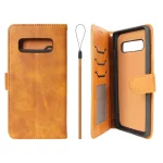 کیف موبایل مگنتی درجه یک داخل خز MNC Plus مدل Samsung Galaxy S10 Plus - عسلی