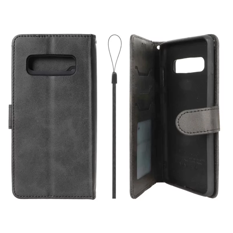 کیف موبایل مگنتی درجه یک داخل خز MNC Plus مدل Samsung Galaxy S10 Plus - مشکی - تصویر 2