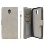 کیف موبایل مگنتی درجه یک داخل خز MNC Plus مدل Samsung Galaxy J7 Pro / J730 - خاکستری
