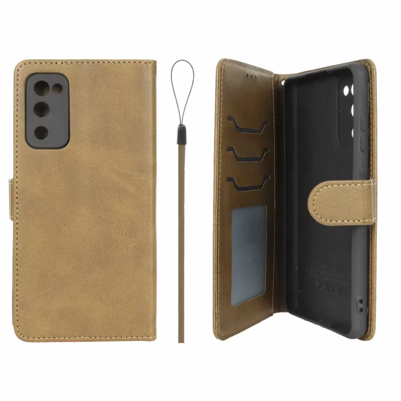 کیف موبایل مگنتی درجه یک داخل خز MNC Plus مدل Samsung Galaxy S20 FE - سبز زیتونی - تصویر 2