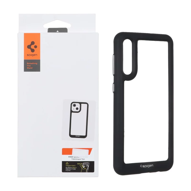 قاب اورجینال Spigen مدل Samsung Galaxy A50 / A50s / A30s - شفاف مشکی (پک دار) - تصویر 2