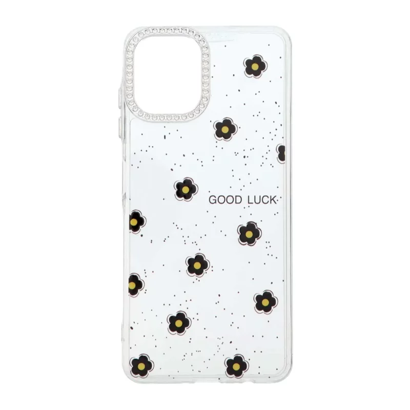 قاب شفاف ژله ای Flower محافظ لنز کروم Samsung Galaxy A06 - تصویر 2