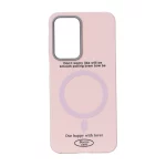 قاب Boone Case طرح مگ سیف لنز سیلور Samsung Galaxy A17 / A26 - صورتی