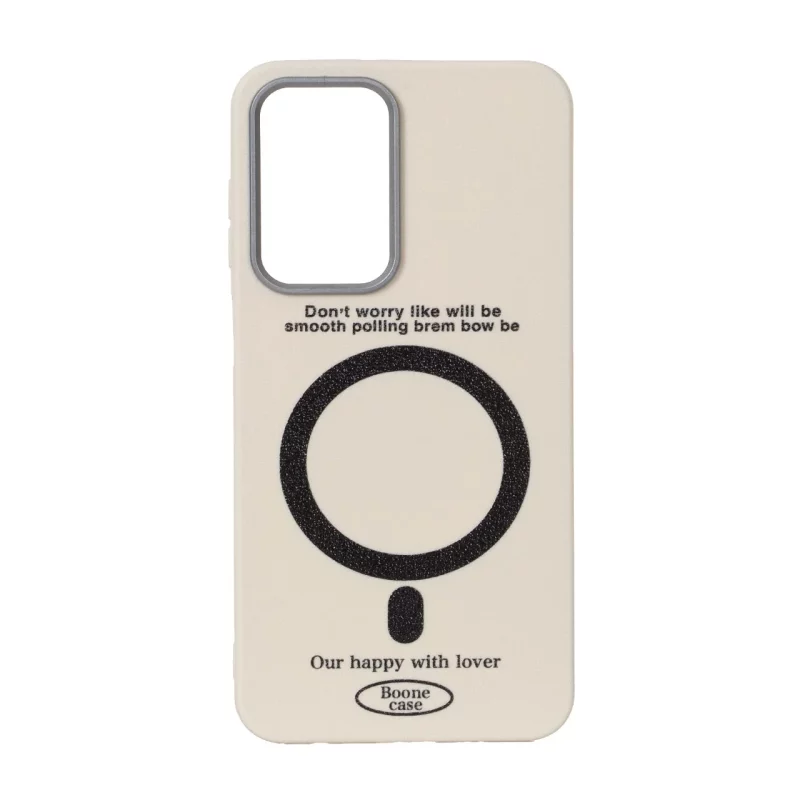 قاب Boone Case طرح مگ سیف لنز سیلور Samsung Galaxy A17 / A26 - کرم - تصویر 2