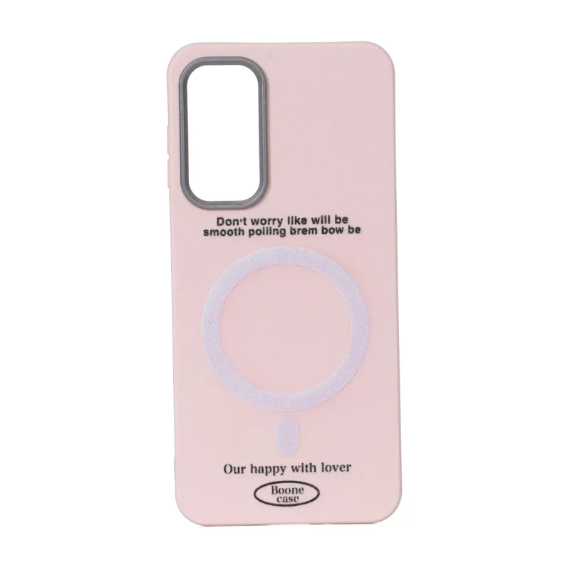 قاب Boone Case طرح مگ سیف لنز سیلور Samsung Galaxy A16 - صورتی - تصویر 2