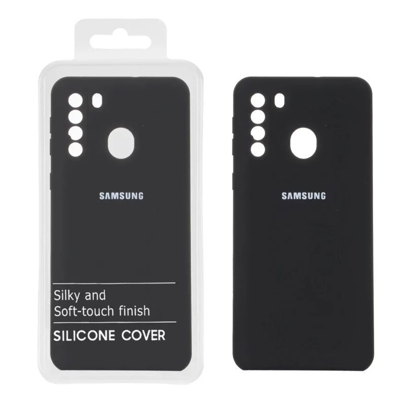 قاب سیلیکونی پاک کنی اورجینال درجه یک Samsung Galaxy A21 - مشکی (پک دار) - تصویر 2