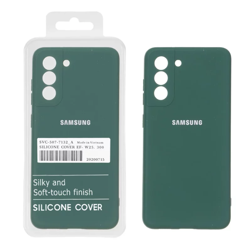 قاب نیو سیلیکون محافظ لنزدار RFF مدل Samsung Galaxy S21 FE - سبز (پک دار) - تصویر 2