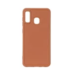 قاب Texture طرح چرم محافظ لنزدار Samsung Galaxy A30 / A20 - قهوه ای
