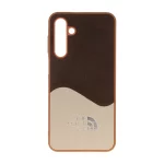 قاب North Face طرح جیر دو تکه Samsung Galaxy A16 - قهوه ای
