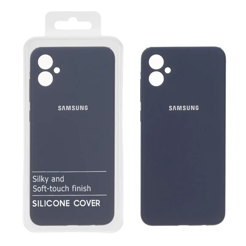 قاب سیلیکونی پاک کنی اورجینال درجه یک Samsung Galaxy A05 - سرمه ای تیره (پک دار) - NTC - تصویر 2