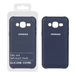 قاب نیو سیلیکون محافظ لنزدار RFF مدل Samsung Galaxy J5 (2015) / J500 - سرمه ای تیره (پک دار)