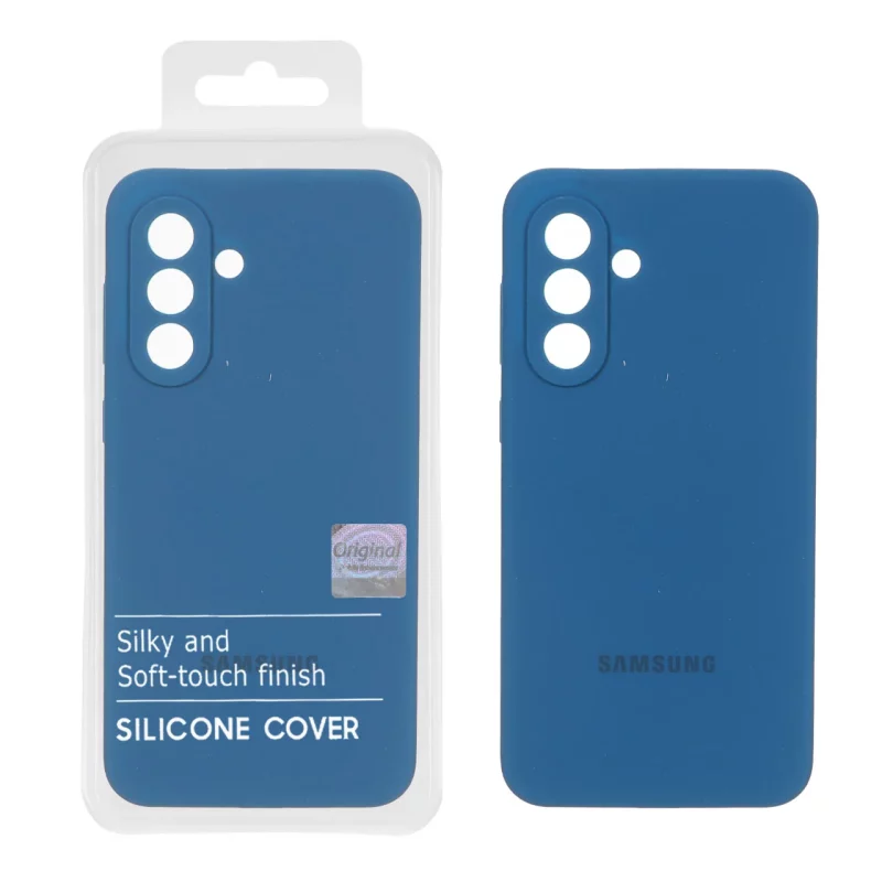 قاب سیلیکونی پاک کنی اورجینال Master Quality مدل Samsung Galaxy A56 / A36 - آبی کاربنی (پک دار) - تصویر 2