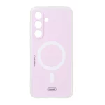 قاب Colorful Magic طرح مگ سیف محافظ لنزدار Samsung Galaxy S25 FE - صورتی