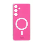 قاب Colorful Magic طرح مگ سیف محافظ لنزدار Samsung Galaxy S25 FE - صورتی فانتزی
