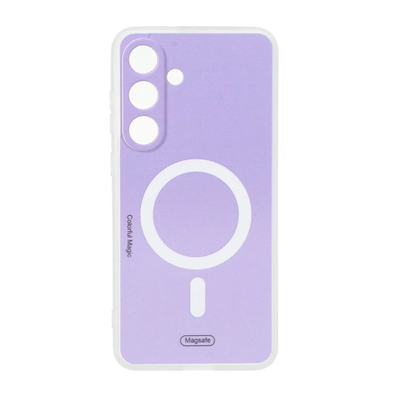 قاب Colorful Magic طرح مگ سیف محافظ لنزدار Samsung Galaxy S25 FE - یاسی - تصویر 2