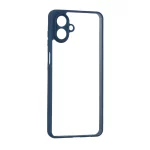 قاب پشت سخت شفاف محافظ لنزدار دور رنگی Samsung Galaxy A07 - سرمه ای