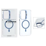 قاب اورجینال Q Series Bracket کریستالی Magsafe لنز استندشو Samsung Galaxy A56 / A36 - آبی (پک دار )