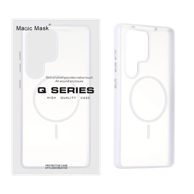 قاب Defender Shield پشت سخت Magsafe مدل Samsung Galaxy S25 Ultra - سفید (پک دار) - تصویر 2