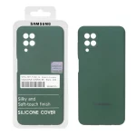 قاب سیلیکونی پاک کنی اورجینال Master Quality مدل Samsung Galaxy A12 / M12 / F12 - سبز ارتشی (پک دار)