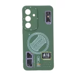 قاب MoMo طرح مگ سیف هولوگرامی محافظ لنزدار Samsung Galaxy S25 FE - سبز