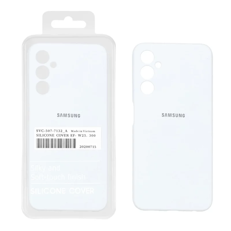 قاب سیلیکونی پاک کنی اورجینال درجه یک Samsung Galaxy A05s - سفید کد 1 (پک دار) - تصویر 2