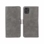 کیف چرمی موبایل مگنتی محافظ لنزدار Samsung Galaxy A05 - خاکستری