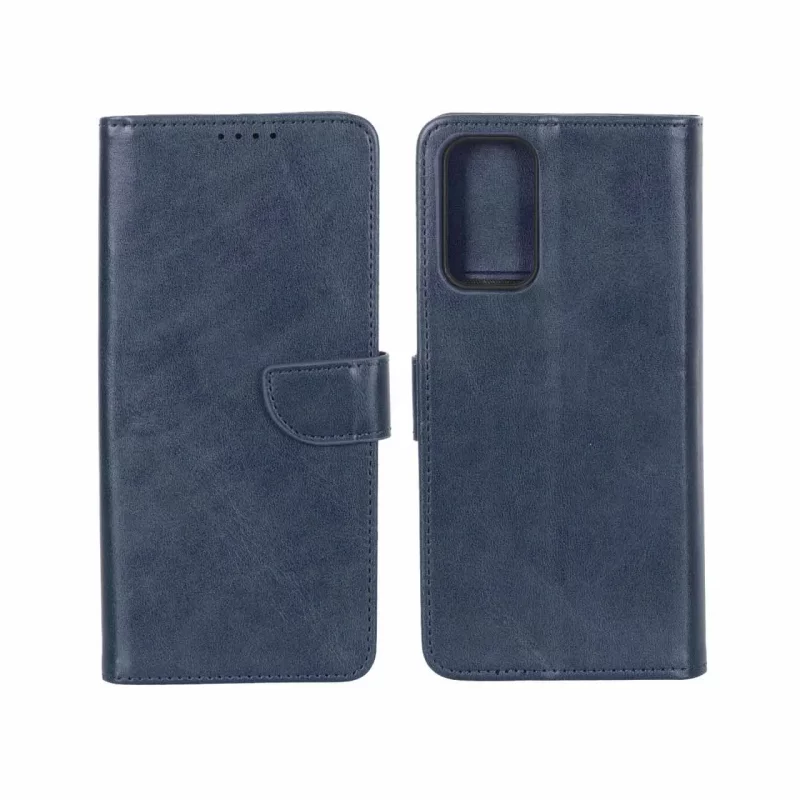 کیف چرمی موبایل مگنتی Samsung Galaxy A73 - سرمه ای - تصویر 2