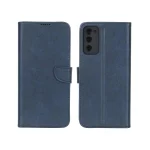 کیف چرمی موبایل مگنتی محافظ لنزدار KRF مدل Samsung Galaxy S20 FE - سرمه ای