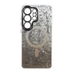 قاب ice طرح مگ سیف دور مات لنز شفاف Samsung Galaxy S26 Ultra - طلایی