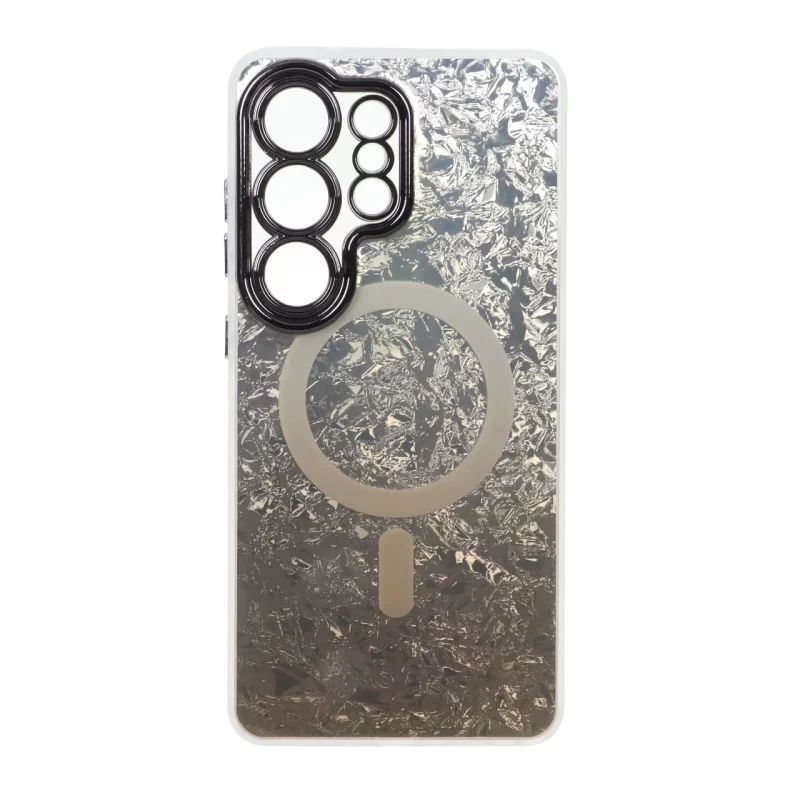 قاب ice طرح مگ سیف دور مات لنز شفاف Samsung Galaxy S26 Ultra - طلایی - تصویر 2